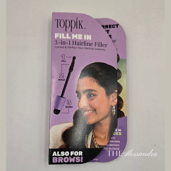 Toppik Fill Me In Hairline Filler Medium Brown 2g Sample/Travel Size New In Box - Picture 5 of 8
